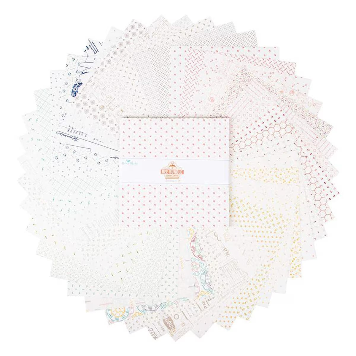 Bee Bundle Limited Edition Backgrounds 10" Stacker by Lori Holt for Riley Blake Designs