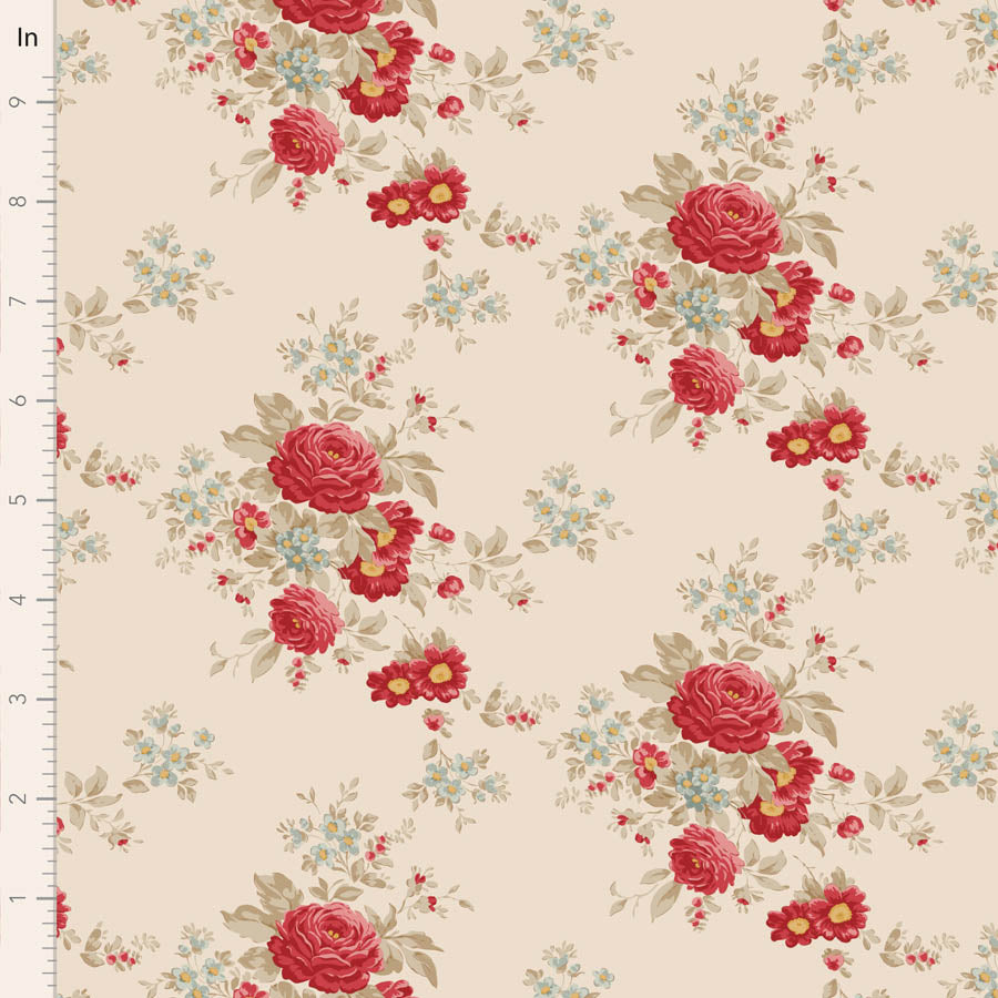 Merry Little Christmas Cream Carol Yardage by Tilda for Tilda Fabrics