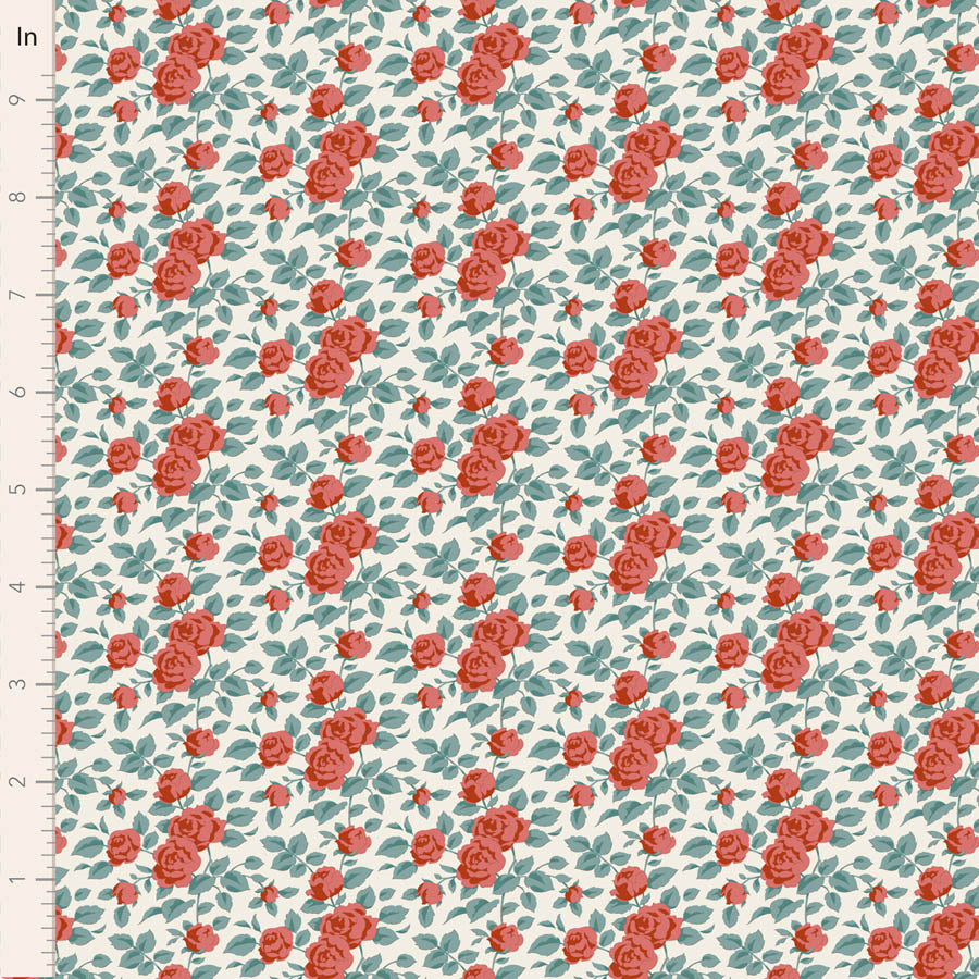 Village Life Rust Margot Yardage by Tilda for Tilda Fabrics