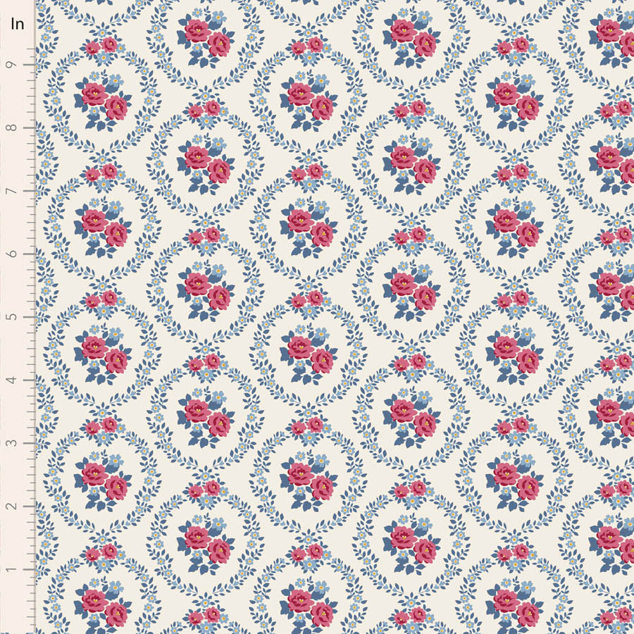 Village Life Cold Cream Mable Yardage by Tilda for Tilda Fabrics