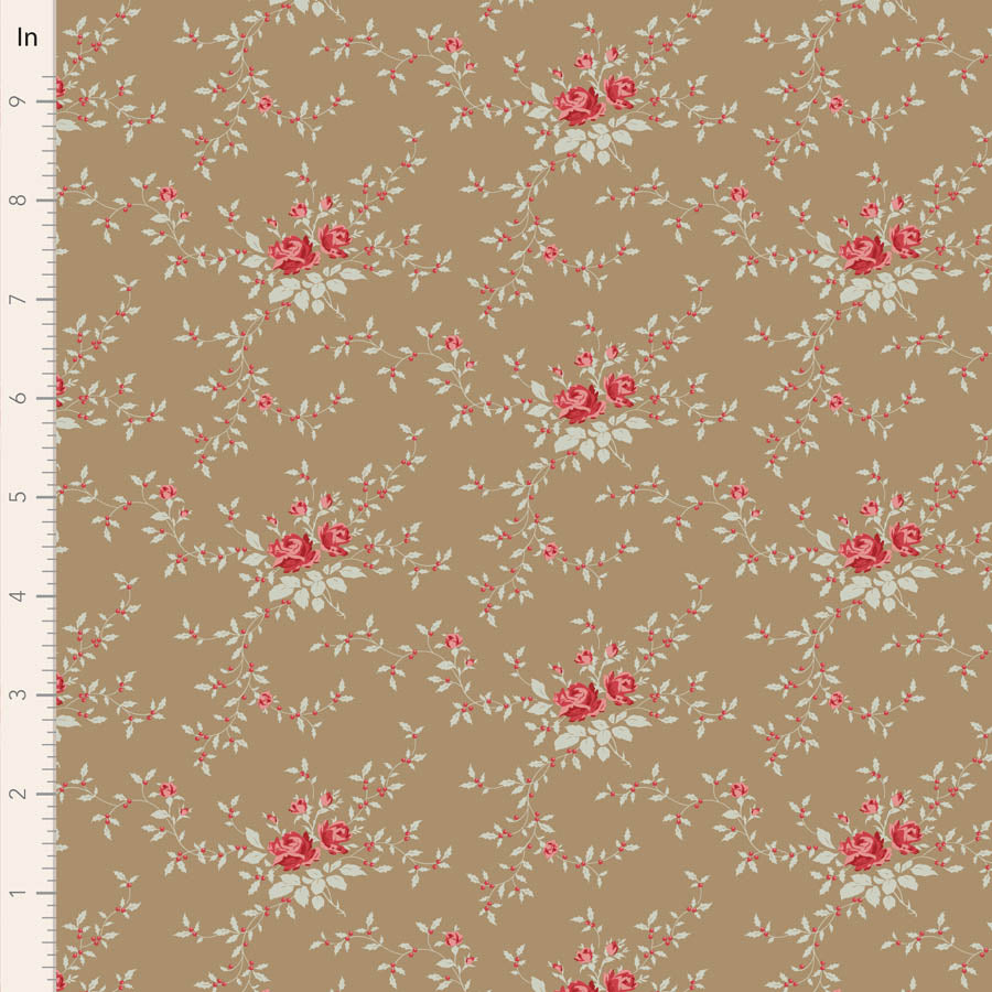 Merry Little Christmas Taupe Noel Yardage by Tilda for Tilda Fabrics