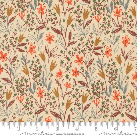 Autumn Forest Cream Fall Foliage Yardage by Linn Warme for Moda Fabrics