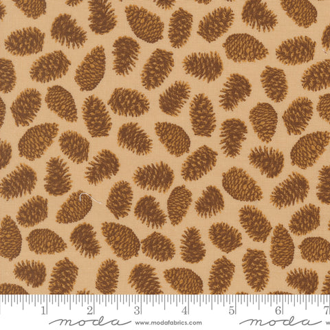 Autumn Forest Sand Pinecones Yardage by Linn Warme for Moda Fabrics