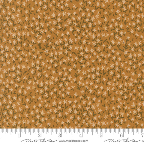 Autumn Forest Golden Withering Daisy Yardage by Linn Warme for Moda Fabrics
