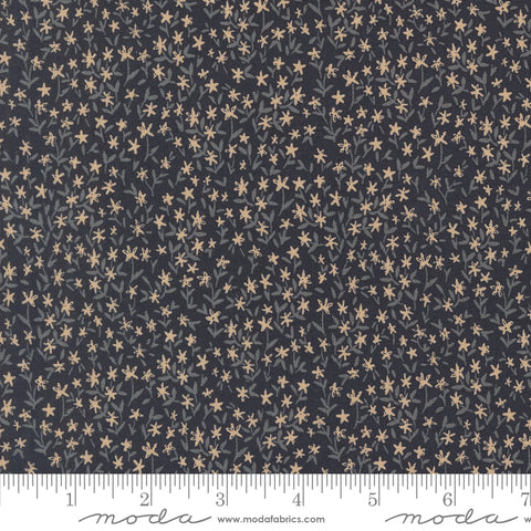 Autumn Forest Midnight Withering Daisy Yardage by Linn Warme for Moda Fabrics