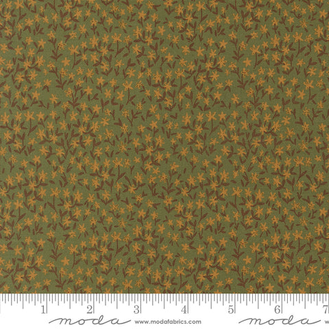 Autumn Forest Leaf Withering Daisy Yardage by Linn Warme for Moda Fabrics
