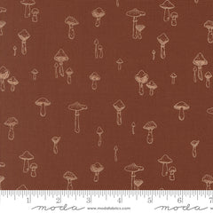 Autumn Forest Russet Mushroom Mirage Yardage by Linn Warme for Moda Fabrics