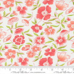 Linen Cupboard Chantilly Strawberry Daisy Apron Yardage by Fig Tree & Co. for Moda Fabrics
