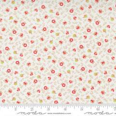 Linen Cupboard Chantilly Strawberry Meadow Blossoms Yardage by Fig Tree & Co. for Moda Fabrics