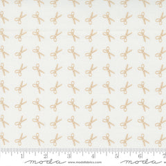 Linen Cupboard Chantilly Latte Scissors Yardage by Fig Tree & Co. for Moda Fabrics
