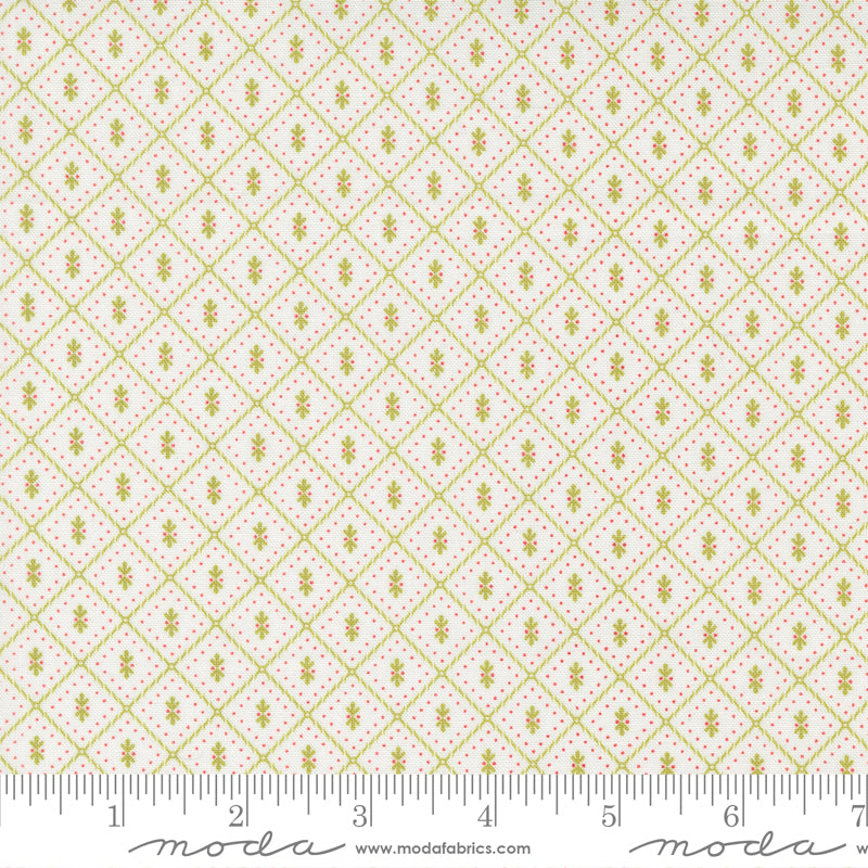Linen Cupboard Chantilly Leaf Pajamas Yardage by Fig Tree & Co. for Moda Fabrics