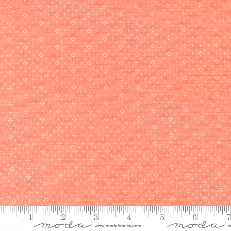 Eyelet Coral Basics Yardage by Fig Tree & Co. for Moda Fabrics