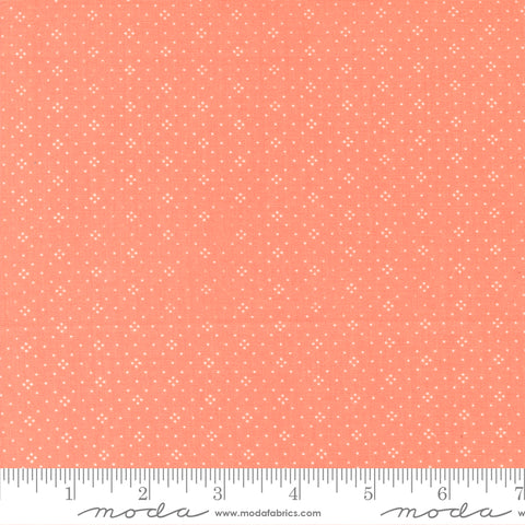 Eyelet Coral Basics Yardage by Fig Tree & Co. for Moda Fabrics