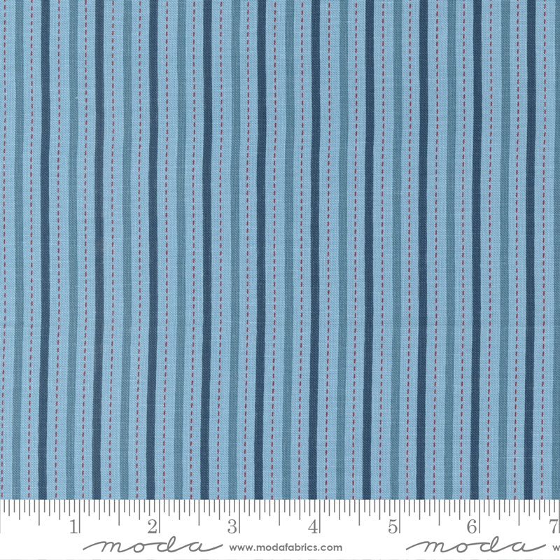 All Star Sky Sports Stripe Yardage by Stacy Iest Hsu for Moda Fabrics