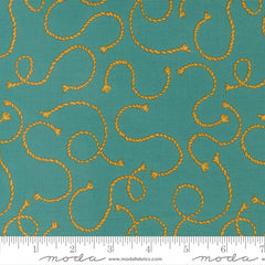 Ponderosa Turquoise Rope Em Yardage by Stacy Iest Hsu for Moda Fabrics