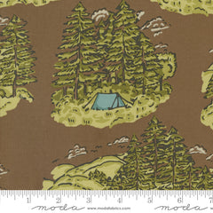 The Great Outdoors Soil Vintage Camping Yardage by Stacy Iest Hsu for Moda Fabrics