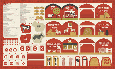 Farmstead Cut and Sew Book Panel by Stacy Iest Hsu for Moda Fabrics