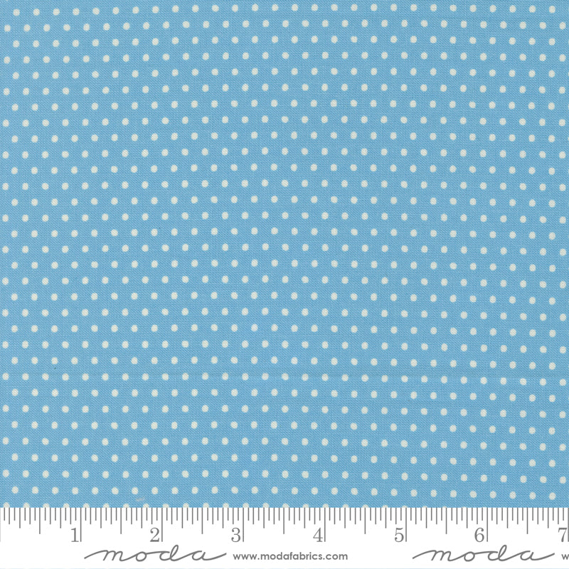 Animal Park Fun Bluebird Dotty Yardage by Stacy Iest Hsu for Moda Fabrics