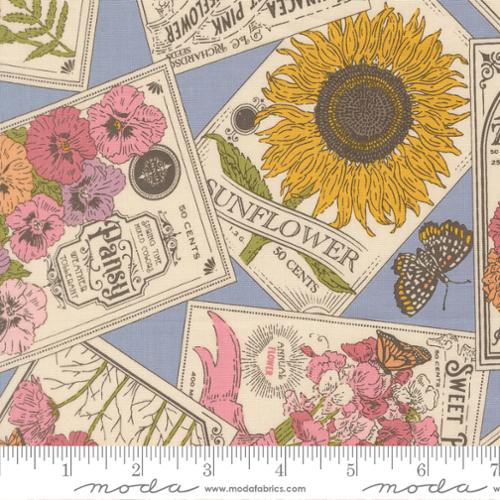My Secret Garden Dusk Seed of Love Yardage by Stacy Iest Hsu for Moda Fabrics