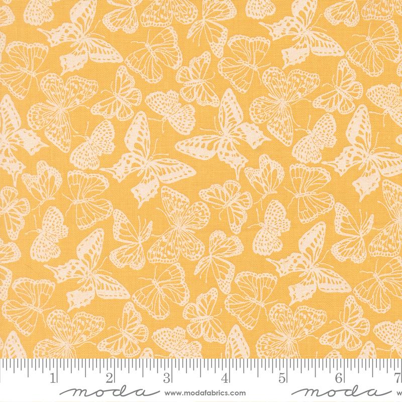 My Secret Garden Sunflower Flitter Flutter Yardage by Stacy Iest Hsu for Moda Fabrics
