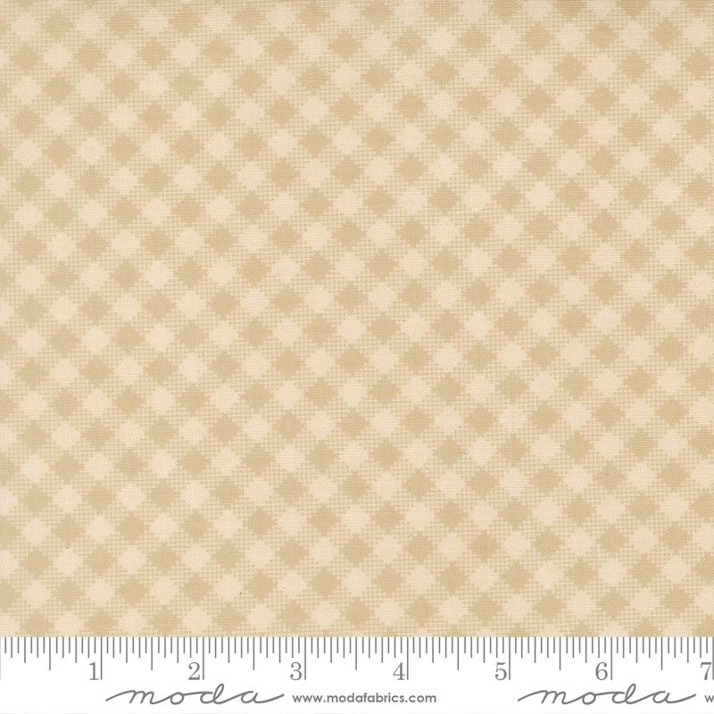 My Secret Garden Cloud Natural Garden Gingham Yardage by Stacy Iest Hsu for Moda Fabrics