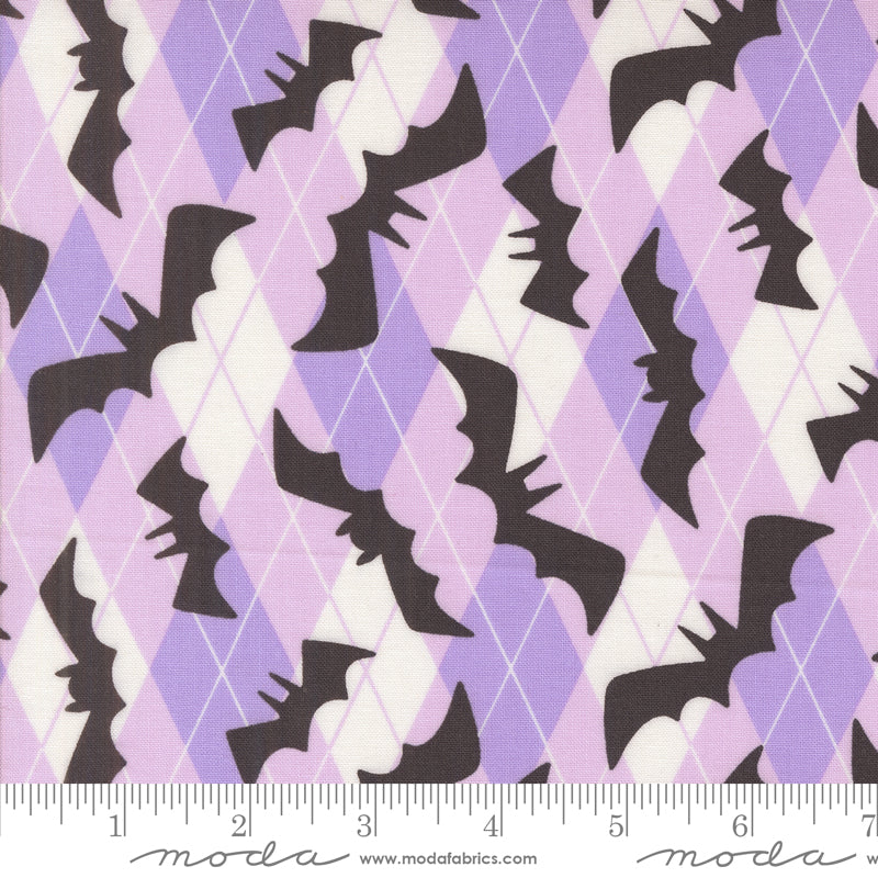 Fab Boo Lous Lavender Going Batty Yardage by Me & My Sister for Moda Fabrics