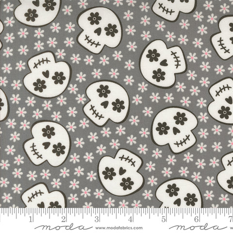 Fab Boo Lous Shadow Cheery Skull Yardage by Me & My Sister for Moda Fabrics