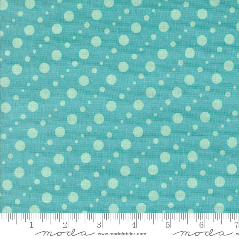 Fab Boo Lous Teal Bubbling Brew Yardage by Me & My Sister for Moda Fabrics