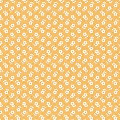 Petals and Pony Luck Yellow Prairie Petals Yardage by Softly Studio for Cloud9 Fabrics