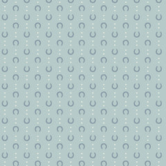 Petals and Pony Luck Blue Lucky in Love Yardage by Softly Studio for Cloud9 Fabrics