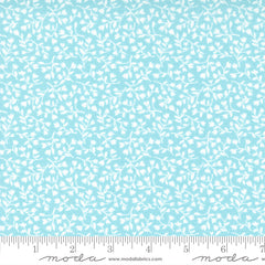 Berry Basket Blue Raspberry Vines Yardage by April Rosenthal for Moda Fabrics