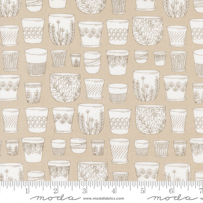 Potted Pebble Pots Yardage by Kiley's Quilt Room for Moda Fabrics