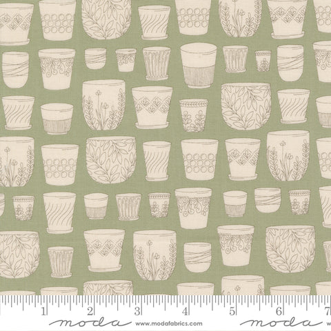 Potted Sage Pots Yardage by Kiley's Quilt Room for Moda Fabrics