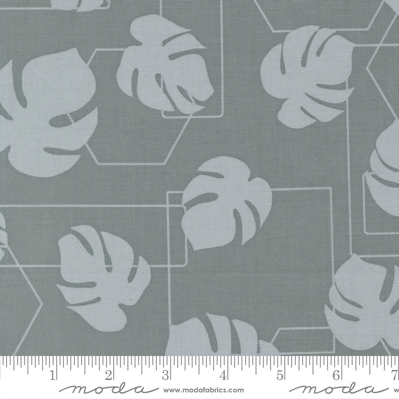 Potted Ocean Monstera Geo Yardage by Kiley's Quilt Room for Moda Fabrics