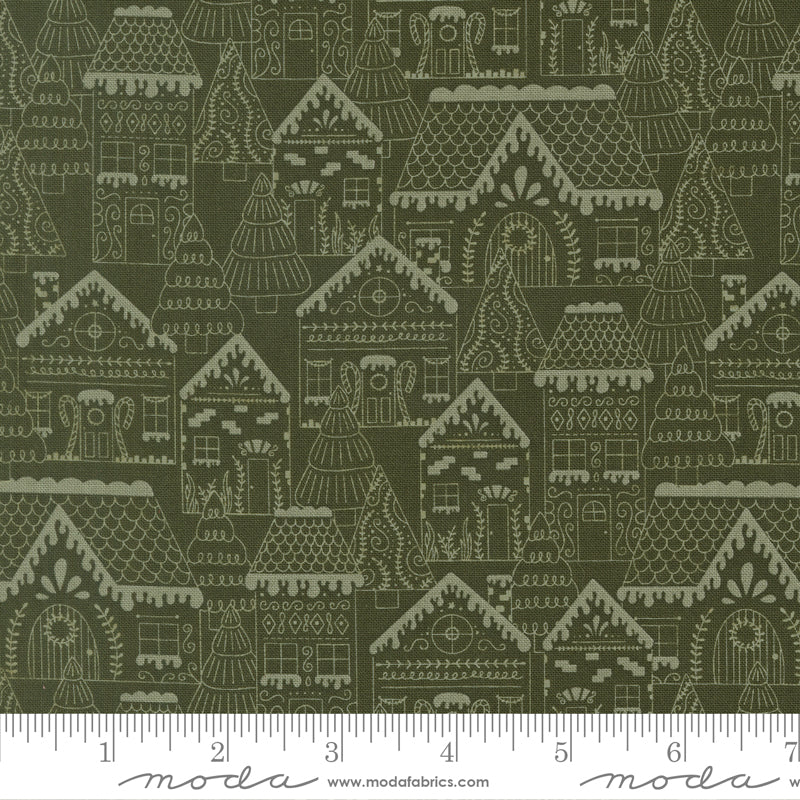 Gingerbread Lane Pine Gingerbread Lane Yardage by Kiley's Quilt Room for Moda Fabrics