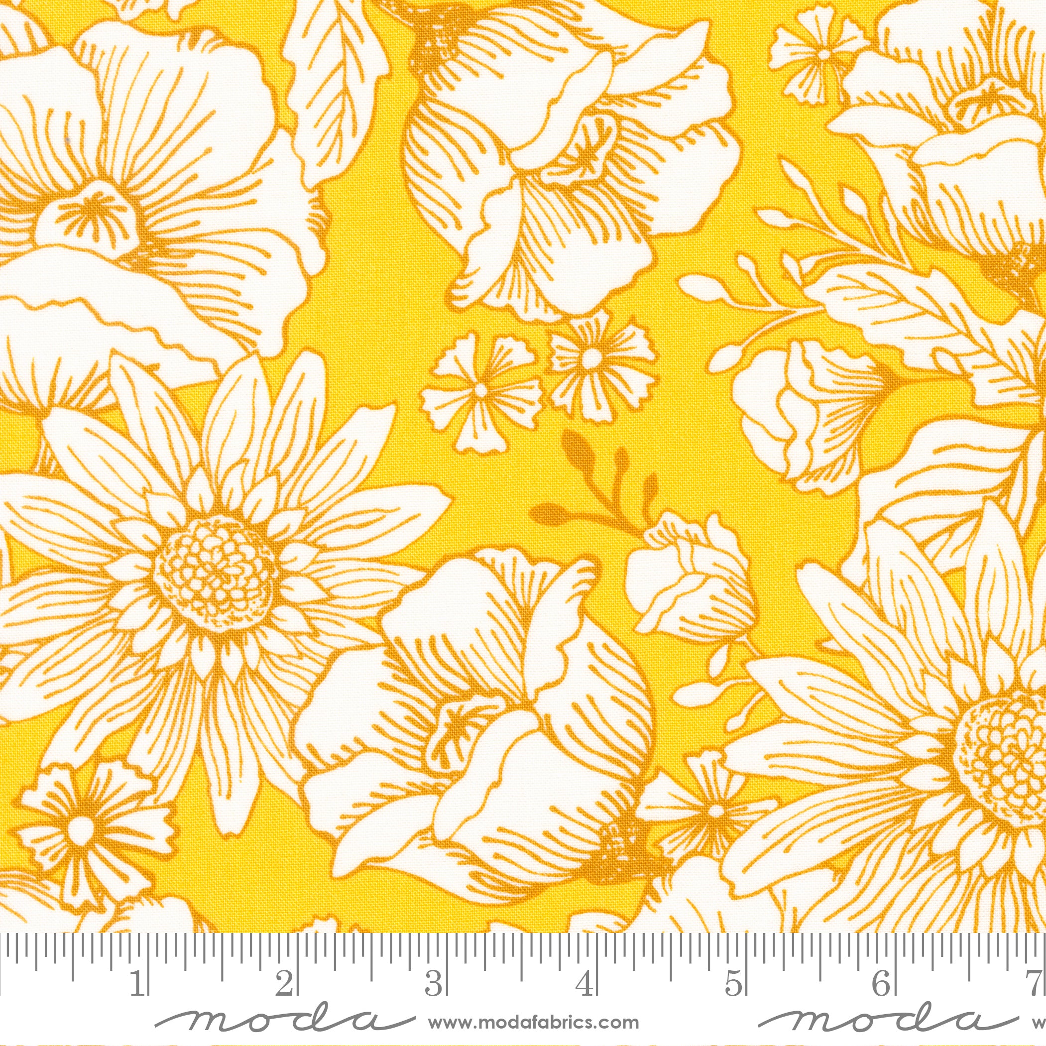 Sunflowers In My Heart Sunshine Jardin Yardage by Kate Spain for Moda Fabrics