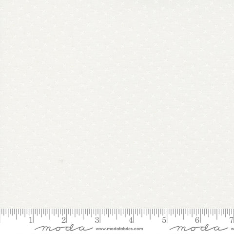 Coriander Seeds White X Print Dots Yardage by Corey Yoder for Moda Fabrics