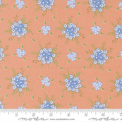 Peachy Keen Peach Blossom Blooming Yardage by Corey Yoder for Moda Fabrics