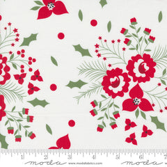 Starberry Off White Holiday Rose Yardage by Corey Yoder for Moda Fabrics