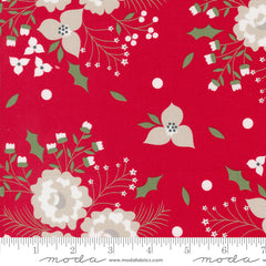 Starberry Red Holiday Rose Yardage by Corey Yoder for Moda Fabrics