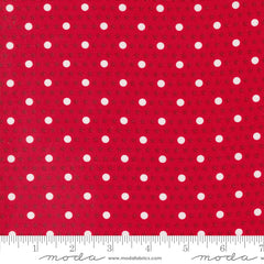 Starberry Red Polka Star Dot Yardage by Corey Yoder for Moda Fabrics
