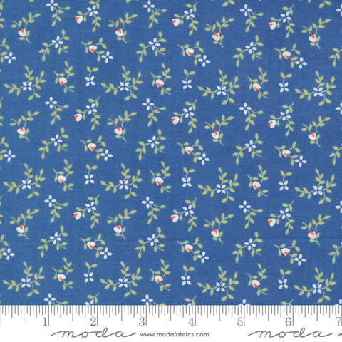 Cali & Co. Cobalt Vine and Bud Yardage by Corey Yoder for Moda Fabrics