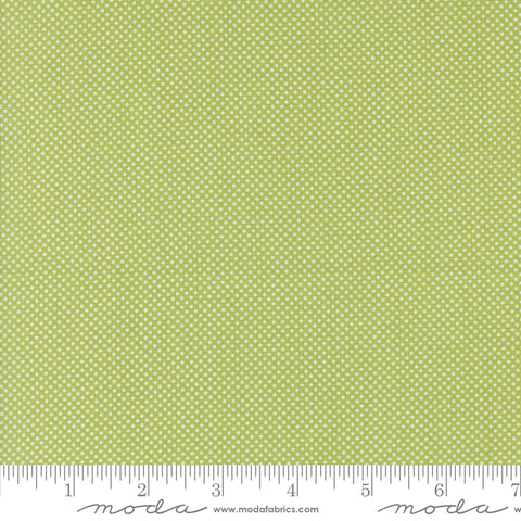 Coriander Colors Green Tiny Dot Yardage by Corey Yoder for Moda Fabrics