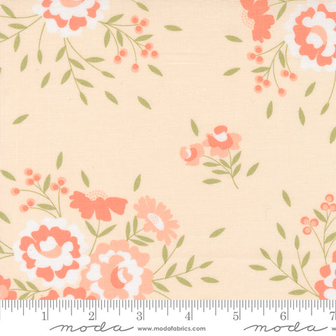 Abloom Pale Pink Springtime Rose Yardage by Corey Yoder for Moda Fabrics