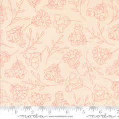 Abloom Pale Pink Spring Sketch Yardage by Corey Yoder for Moda Fabrics