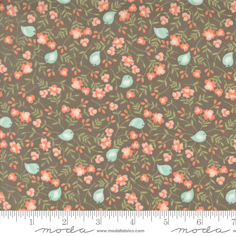 Abloom Slate Songbird Yardage by Corey Yoder for Moda Fabrics