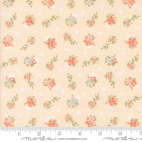 Abloom Pale Pink Birdhouses Yardage by Corey Yoder for Moda Fabrics