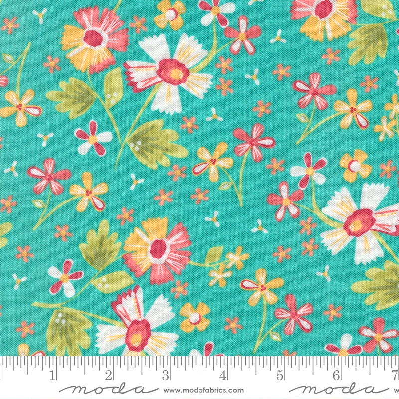 In The Garden Bermuda Garden Flowers Yardage by Corey Yoder for Moda Fabrics