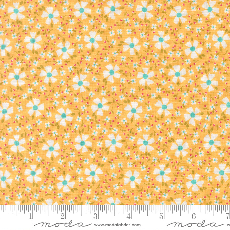 In The Garden Goldenrod Bloom and Blossom Yardage by Corey Yoder for Moda Fabrics