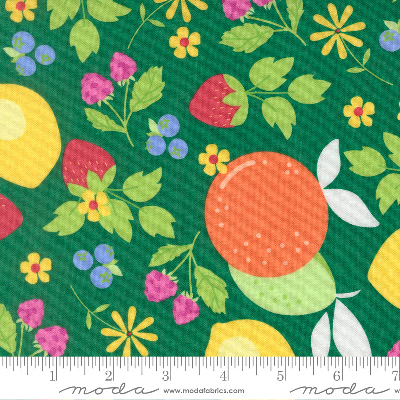 Fruit Salad Emerald Fruits Yardage by Corey Yoder for Moda Fabrics